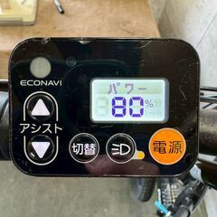 【Panasonic】パナソニック 電動アシスト自転車 BE-ELW072AB2 オフタイム モーターアシスト 電動自転車 折りたたみ自転車 ブラック Y1343の画像
