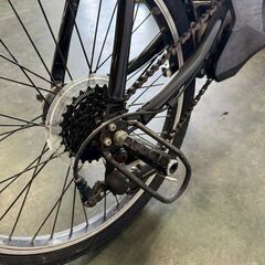 【Panasonic】パナソニック 電動アシスト自転車 BE-ELW072AB2 オフタイム モーターアシスト 電動自転車 折りたたみ自転車 ブラック Y1343の画像