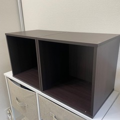 カラーボックス/ダークブラウン