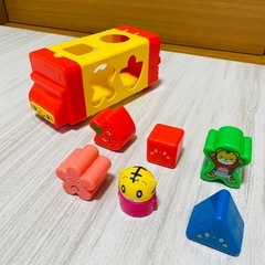 型はめ かたちあわせバス しまじろう Benesse の画像