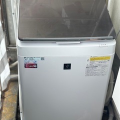 2019年製】SHARP 10kg 縦型洗濯乾燥機