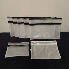 【取引中】DAISOのジッパー式メッシュファイルフォルダ　