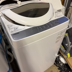 【フィルター部分欠品】【2019年製】東芝　洗濯機の画像