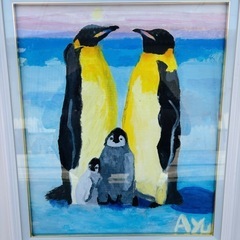 A10 ペンギン 絵画