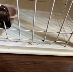 犬用ケージ　トイレルーム付おやすみケージLL　オールホワイトの画像