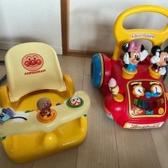 　アンパンマンおふろチェア　バスチェア　ミッキーミニー手押し車