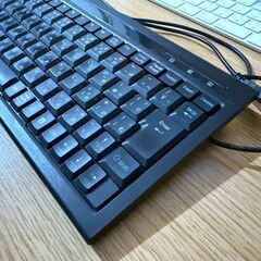 静音 Slim Keyboard キーボード PK-603 有線 87キー仕様で省スペース コンパクトデザイン 防滴加工で安心の画像