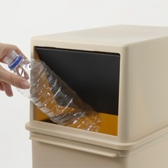 無料⭐︎　ゴミ箱 25L 深型 同色2個セット カフェスタイル フロントオープン の画像