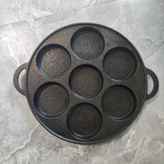 無塗装 七孔铸铁锅