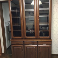 全国家具工業連合会 食器棚 水屋 カップボード（品名40マドリード）