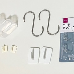 新品未使用　S字フック、マグネットフック、粘着シール付フック、か...
