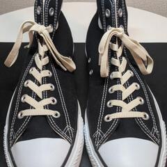 CONVERSE ALLSTAR HI ブラック/ホワイト コンバース オールスター ハイ 30cm デカ履きにもの画像