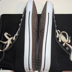 CONVERSE ALLSTAR HI ブラック/ホワイト コンバース オールスター ハイ 30cm デカ履きにもの画像