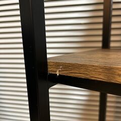 3段ラック（30奥行き x 50幅 x 77.5高さ cm）木目、オープンラックの画像