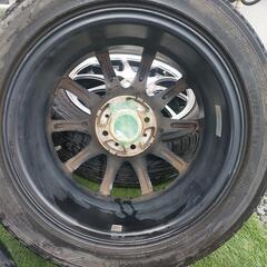 15インチ タイヤ・ホイール4本セットブラックポリッシュ185/55R15の画像