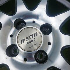 15インチ タイヤ・ホイール4本セットブラックポリッシュ185/55R15の画像