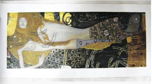グスタフクリムト絵画「 水蛇Ⅰ 」複製画有名絵画肖像画抽象的な