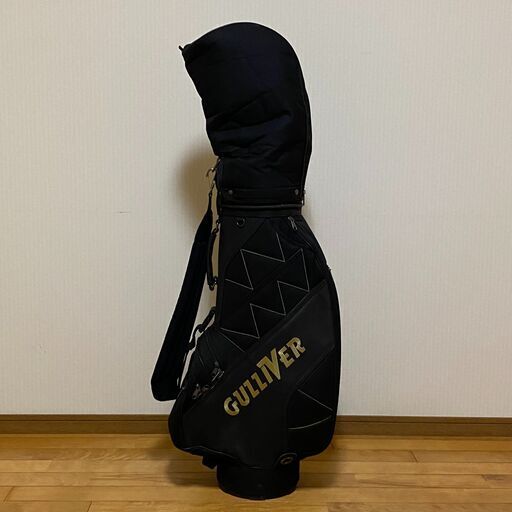 GULLIVER キャディーバッグ 8.5型 6分割 BEAM U.S.A B-TiAL 10.5°  BRIDGESTONE ブリヂストン DHM DC-300 ウッド 3番 15°  MacGregor マクレガー ウッド 5番 TOURTORNAMENT MIZUNO ミズノ Zest アイアン 3番 4番 5番 6番 7番 8番 9番 ウェッジ P S パター PING ANSER