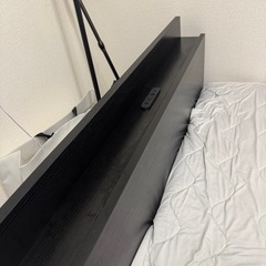 RASIK 高さ調整可能 パイン材 すのこベッド『Aerus アエラス』 ブラックの画像