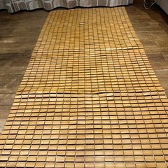 ひんやり 竹製 ドミノシーツ 敷布団用 シーツ シングルサイズ