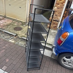 【美品】軽量棚、組立式の画像