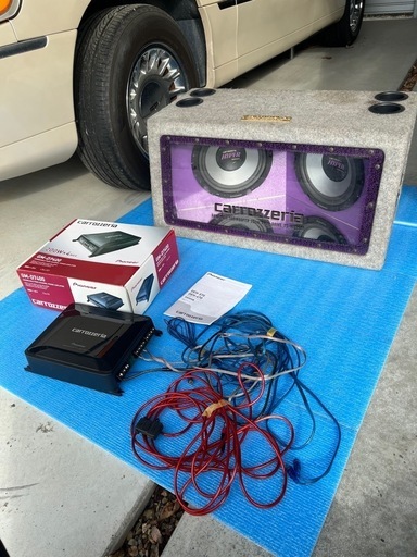 カロッツェリアウーファー、アンプ配線セット