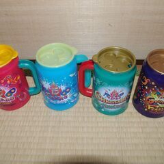 東京ディズニーランド１５周年記念スーベニアカップ　（４シーズンセット・未使用品）の画像