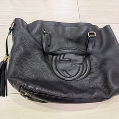 GUCCI グッチ トートバッグ ハンドバッグ　レザー　フリンジ