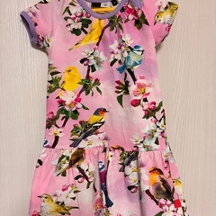molo ワンピース　綿　コットン　総柄　女の子 90サイズ