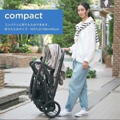 二人乗りベビーカーの画像