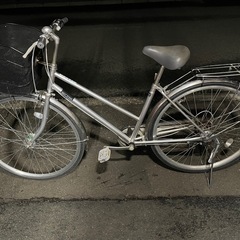 ★６段切り替え　27インチ　自転車　カゴ　荷台つき★