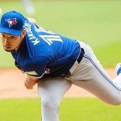 菊池雄星　ブルージェイズ　レプリカユニフォーム　Lサイズ　MLB公式　NIKEの画像