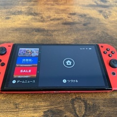 任天堂switch 有機ELマリオレッド　中古の画像