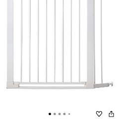 のゲン【実用新案登録】ベビーゲート 拡張フレーム付き バリアフリー オートクローズ ホワイトの画像
