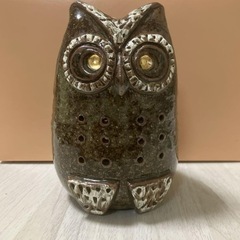 陶芸　フクロウ　灯篭？