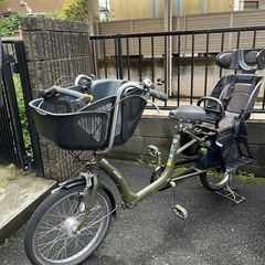 フラッカーズシュシュ子供乗せ3人乗り自転車　非電動20インチ