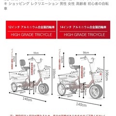 四輪自転車　初心者・高齢者向きの画像