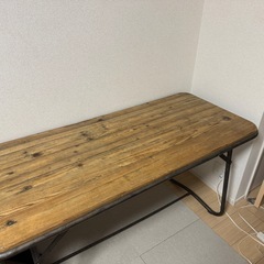 【受け渡し決定】無垢　デスク