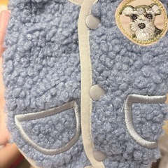 犬服 ペット服ドッグウェア 冬の犬のジャケット 秋冬用 防寒 ブルー スリーパーの画像