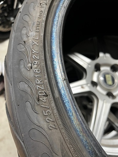 ファイナリスト　225/40R18  4本　中古バリ山
