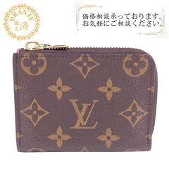 ルイヴィトン LOUIS VUITTON カードケース モノグラム ノアコンパクト 財布 L字ファスナー  ポルトフォイユ M83676 ブラウンの画像