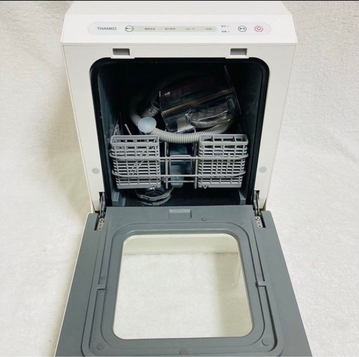 【美品】サンコーTHANKO 食洗機 食器洗い乾燥機 ラクアmini TK-MDW22W