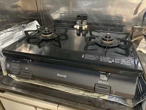 美品リンナイ安心センサー搭載ガスコンロ
 都市ガス用右強火力