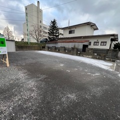 伊達市役所すぐ近く！砂利敷き整地済み40坪貸し土地（資材置…