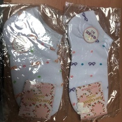 靴下二足まとめての画像