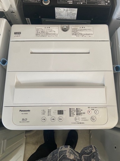 M2505-272 Panasonic NA-F50BE6 2019年製 洗濯機 動作確認済 キズ汚れ有り