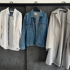 服　まとめ　ワイシャツ　ジャケット　コート　メンズ