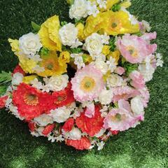 ポピー＆ミニ薔薇のピック３６本