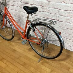 【大人用】整備済中古自転車 ブリヂストン 27型ロングティーンW型  オレンジ色 <自転車のオオムラ 静岡店>の画像