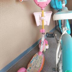 【お話中】子供用自転車  18インチ＆プリキュアのキックボードの画像